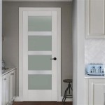 4 Panel Frosted Glass Internal Door