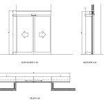 Automatic Glass Sliding Door Detail Dwg