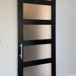 Black Barn Doors With Frosted Glass