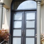 Contemporary Double Front Doors With Glass