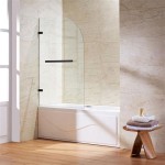 Curved Glass Tub Shower Door