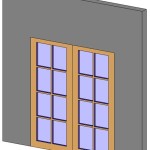 Double Door With Glass Revit