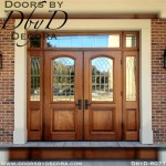 Double Front Door With Glass Side Panels