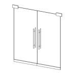 Double Glass Door Revit Family