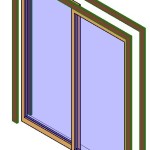 Double Glass Sliding Door Revit Family