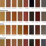 Fiberglass Door Stain Color Chart