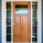 Fiberglass Exterior Door With Sidelights And Transom