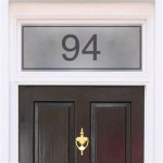 Frosted Glass House Number Sticker