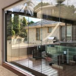 Glass And Steel Sliding Door Exterior Frameless