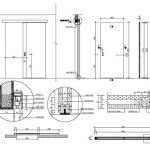 Glass Door Fixing Details Dwg