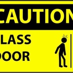 Glass Door Safety Signage