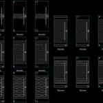 Glass Doors Autocad