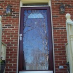 Glass Storm Door With Wood Frame