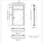 Glass Swing Door Section Detail