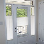 Half Glass Door With Blinds