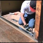 How To Install A Glass Sliding Door Into Shed