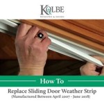 How To Weatherstrip Sliding Glass Door