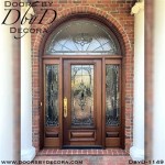 Leaded Glass Front Entry Doors