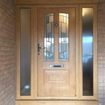 Oak Front Door With Glass Side Panel