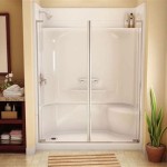 One Piece Shower Stall With Glass Door