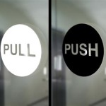 Push Pull Signs For Glass Doors