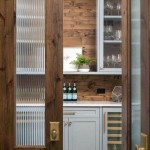 Ribbed Glass Pantry Door White