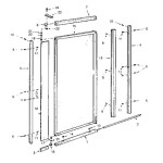 Shower Glass Door Frame Parts