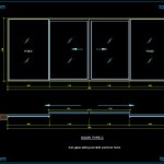 Sliding Glass Door Plan Cad Block