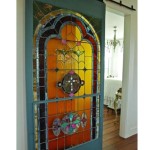 Stained Glass Sliding Barn Doors